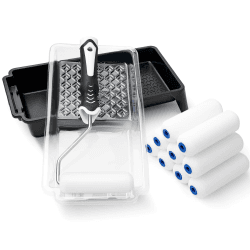 🎨 Mister Rui Farbroller Set 4 Zoll - Lackierwalze Set für Haushaltsprojekte 🖌️
