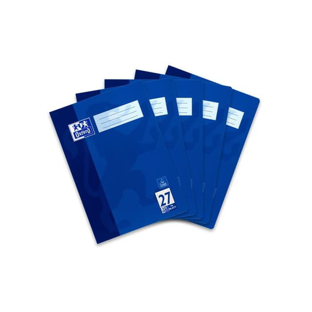 📚📝 Oxford Schulheft A4, 16 Blatt, Lineatur 27, liniert, 5 Stück - Super Deal!