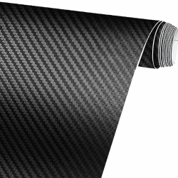 Carbon Folie, 3D Schwarz X2,150 X 30cm, Selbstklebend Autofolie aus Vinyl