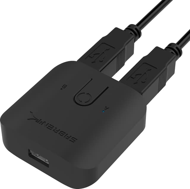 🔌🖱️🖨️ SABRENT USB Freigabeschalter 2 PCs in 1 (2.0) - USB-SW20