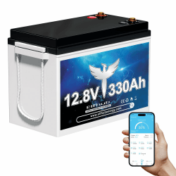 🔋 Lifepo4 330A 12V Mini mit 200A BMS Bluetooth, 4224Wh 15000+ Deep Cycle Lithium Eisen Phosphat Batterie