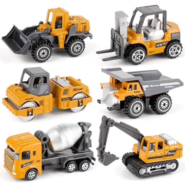 🚜 Spielzeug Baustellen Fahrzeuge Set (Yellow) 🚧