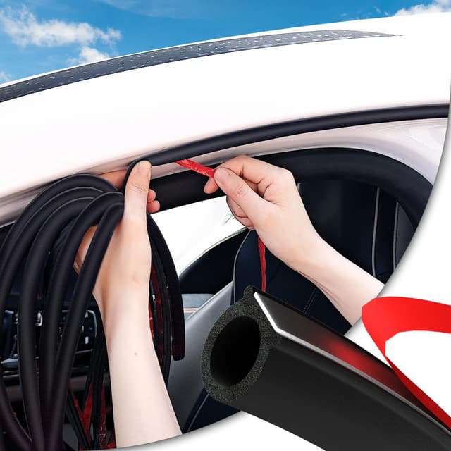 Jobon Auto Türdichtung Selbstklebend Gummi - 6.1M D-förmige 🚗