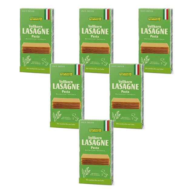 🌾 Rapunzel Bio Vollkorn Lasagne-Platten (6 x 250g) 250g (6er Pack) 🛒
