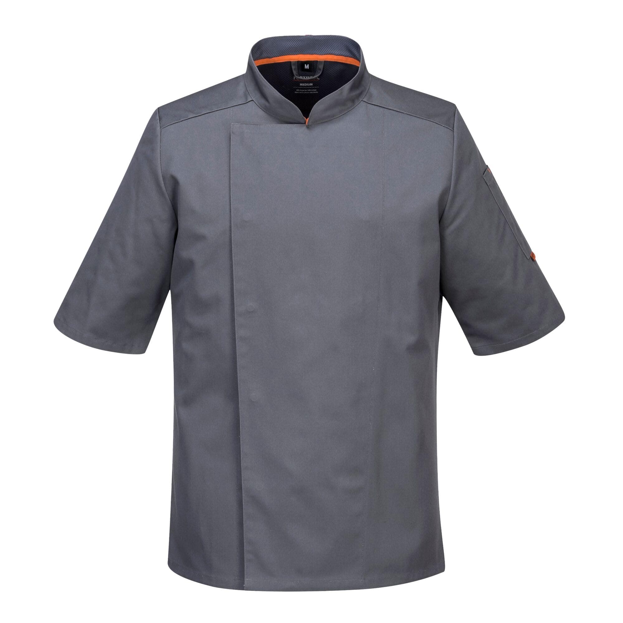 Portwest C738 Herren Profi-Kochjacke Mit Luftmaschen Schiefergrau XXL 🍳👨‍🍳