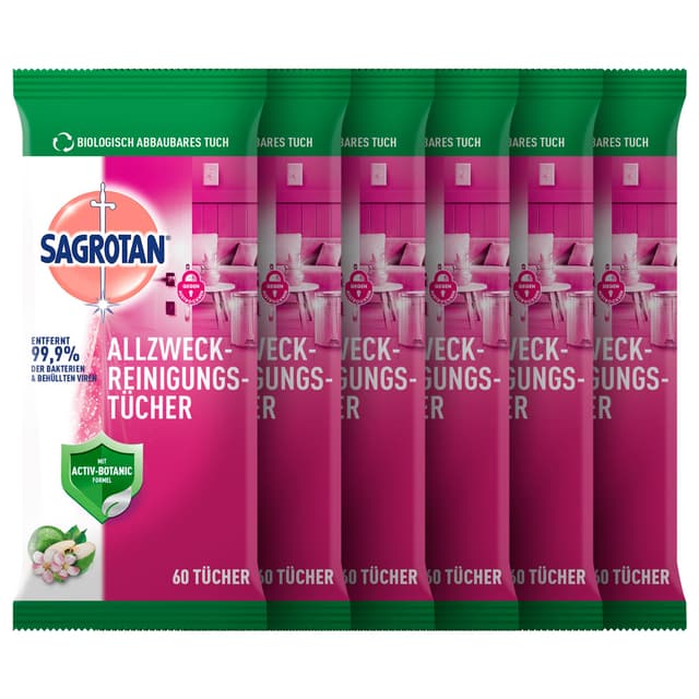 Angebot: Sagrotan Allzweck-Reinigungstücher 🌸🍏