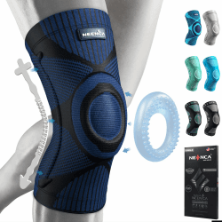 NEENCA Kniestütze mit Patella Gel Pads & Feder Seitenstabilisatoren - 2 Dunkelblau S 🏃‍♂️🩺