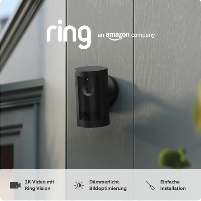 Die neue Ring Außenkamera Plus Akku (Outdoor Camera Plus) 📹🔒 | Kabellose Überwachungskamera zur Selbstinstallation
