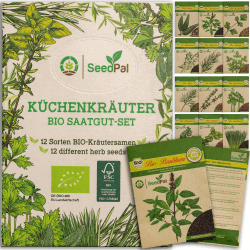 SeedPal Kräutersamen Set - 12 Sorten Saatgut Set 🌿🌿🌿