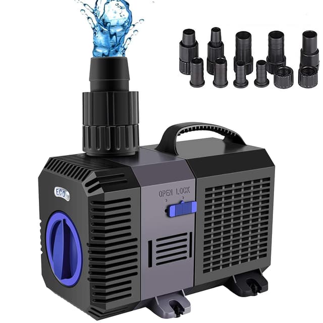 🌿🌊 YAOBLUESEA Eco Teichpumpe Filterpumpe 3000L/H 10W 🌿🌊