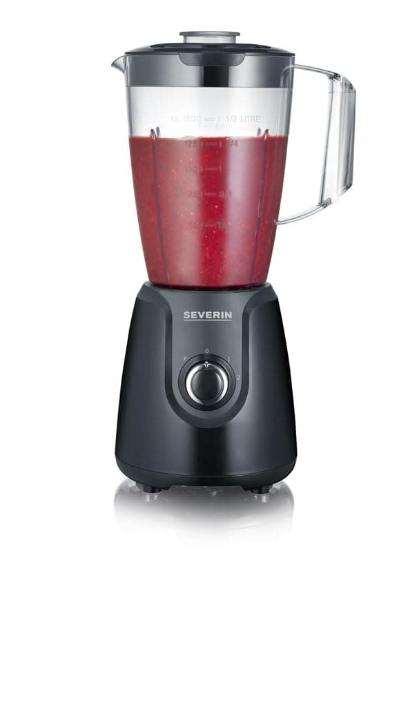 🥤🍹🌪️ SEVERIN Standmixer mit 1,5 L Mixbehälter aus Tritan, 600 W, Schwarz, SM 3707 Angebot!