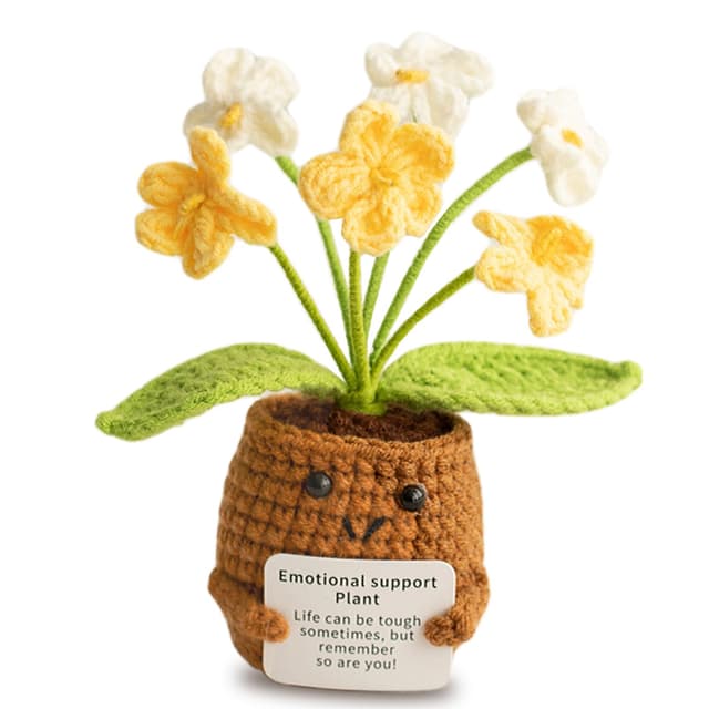 Aruigu Pocket Hug Vergissmeinnicht-Blumen Geschenke 🌼🎁 - Positive Kartoffel Deutsch Ersatz, Mutmacher Geschenk, Gute Besserung Geschenk, Einschulung Geschenk