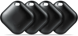 🔍 Air Tracker Tag Android,Bluetooth Smart Tag - 4er Pack Schwarz