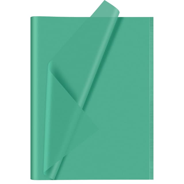 CHRORINE Seidenpapier, 60 Blatt, Türkis, Kunst, Geschenkverpackung 🎨