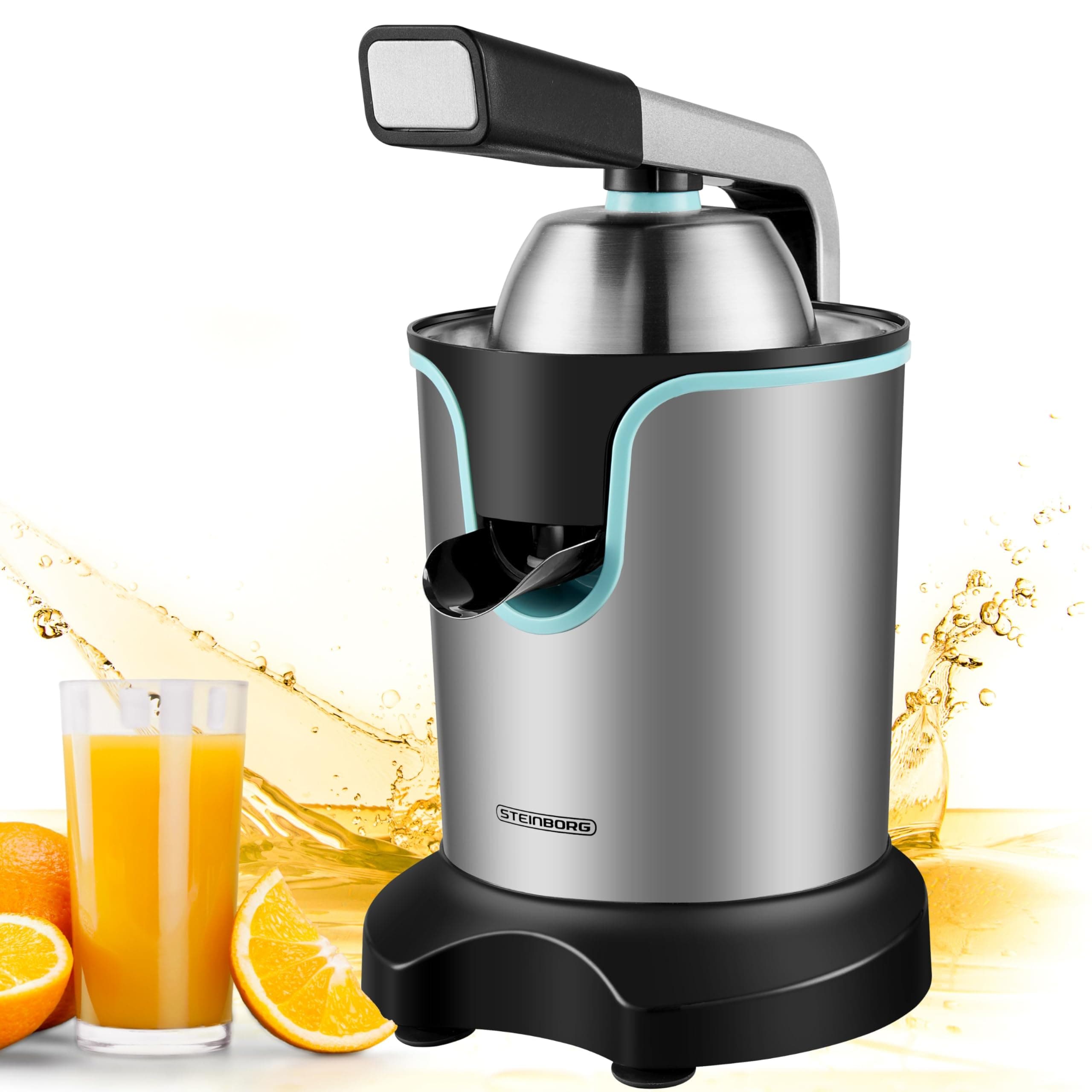 Elektrische Zitruspresse 800 Watt mit Edelstahlgehäuse 🍊🍋🥤