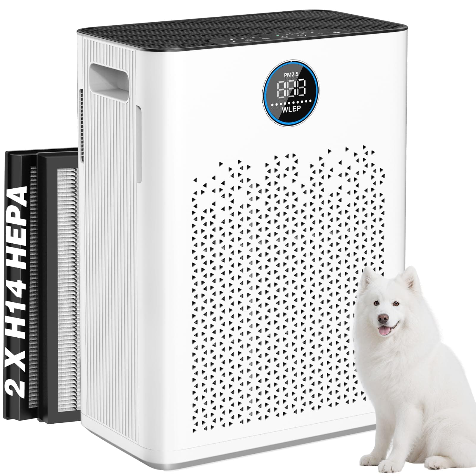 Luftreiniger für Große Räume bis 110 m² mit 6-stufigem Filtersystem 🌬️
