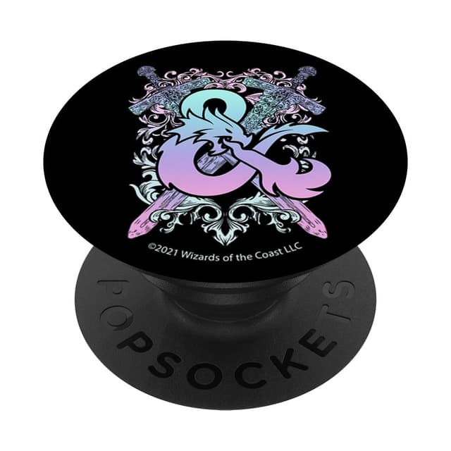 Dungeons & Dragons Pastel Gradient Ampersand Logo PopSockets 🐉🎲