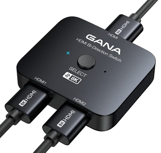 🔌 HDMI Splitter 8K@60Hz 4K@120Hz, GANA HDMI 2.1 Switch 🎮