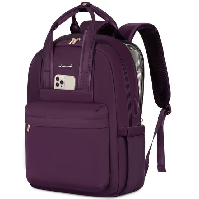 LOVEVOOK Laptop Rucksack Damen, 15,6 Zoll Schulrucksack Teenager mit USB 🎒💻🔋