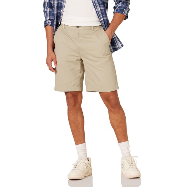 Angebot: Amazon Essentials Herren Klassisch Geschnittene Chinoshorts, 23 cm ⭐👖