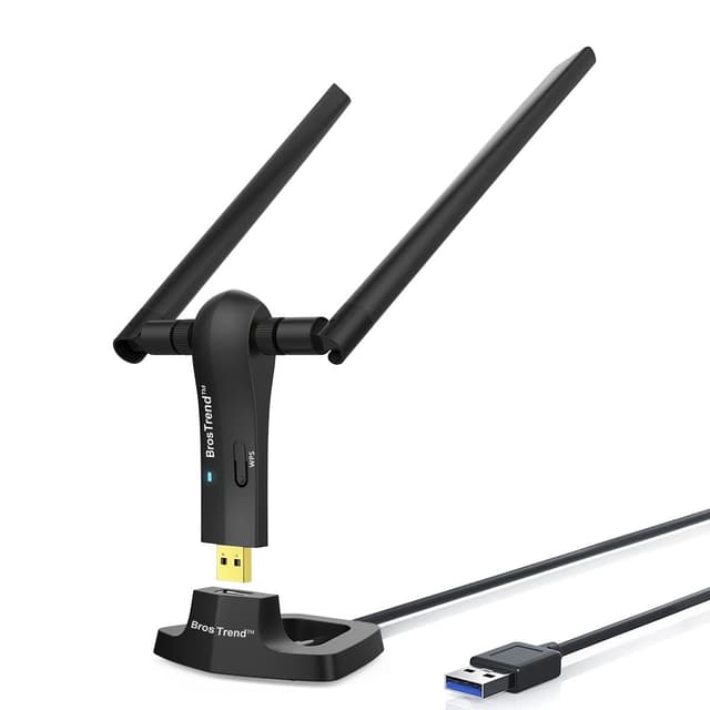 🚀 BrosTrend AC1200 USB WLAN Stick - WiFi Adapter für Desktop Laptop PC