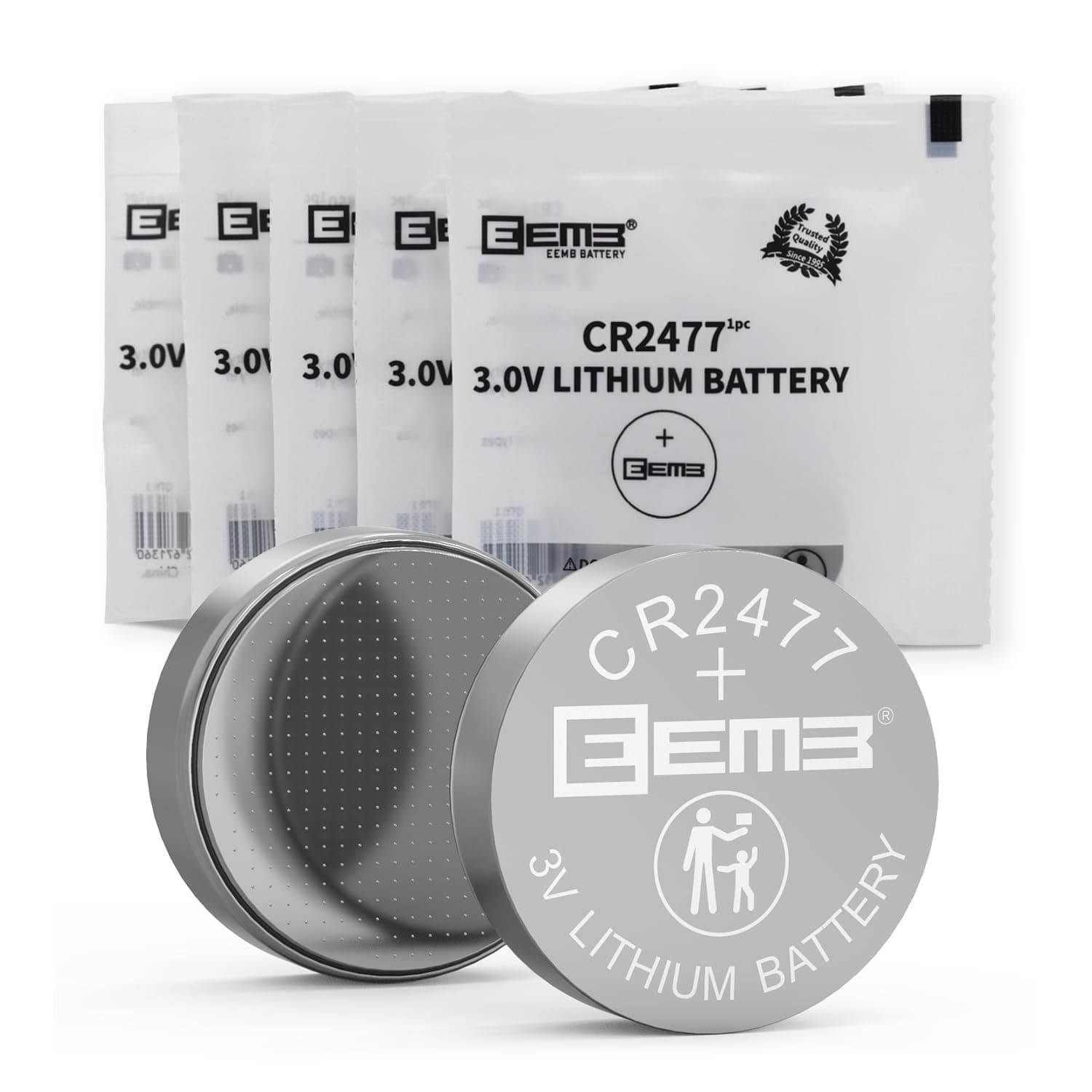 🔋 EEMB 5er Pack CR2477 Batterie 3V Lithium Knopfzellenbatterien 🌟