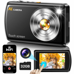 AI Smart Digitalkamera mit WiFi, Autofokus Digital Camera 📸🔍