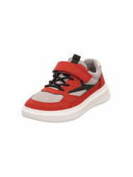 🔥 Superfit Jungen Cosmo Sneaker 37 EU Weit Rot Hellgrau 5000 - Sonderangebot!