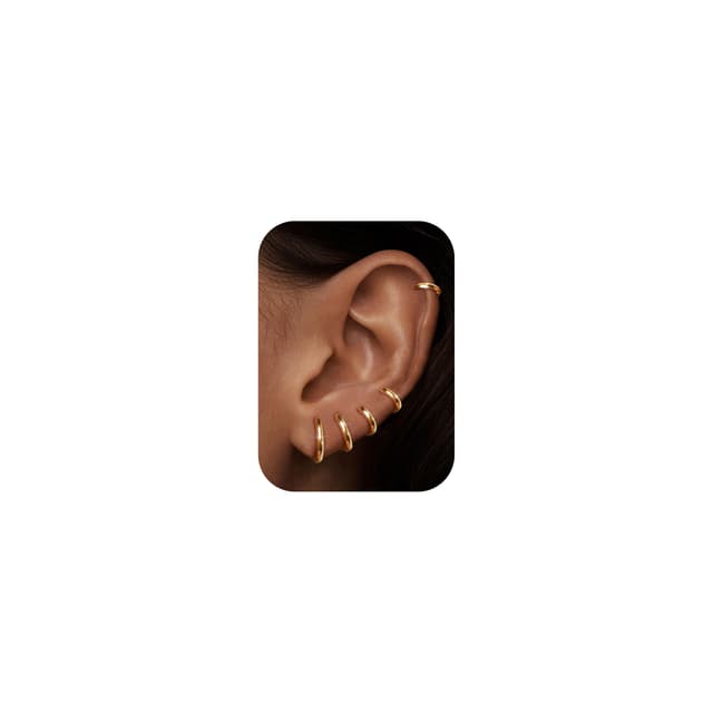 MILACOLATO Kleine Creolen Ohrringe für Damen Herren Chirurgenstahl 🌟 Huggie Ohrringe Snug Lobe Nase Lippen Daith Helix Piercing Schmuck Winzige Hoop Hinged Schläferohrringe 6/7/8/9/10MM