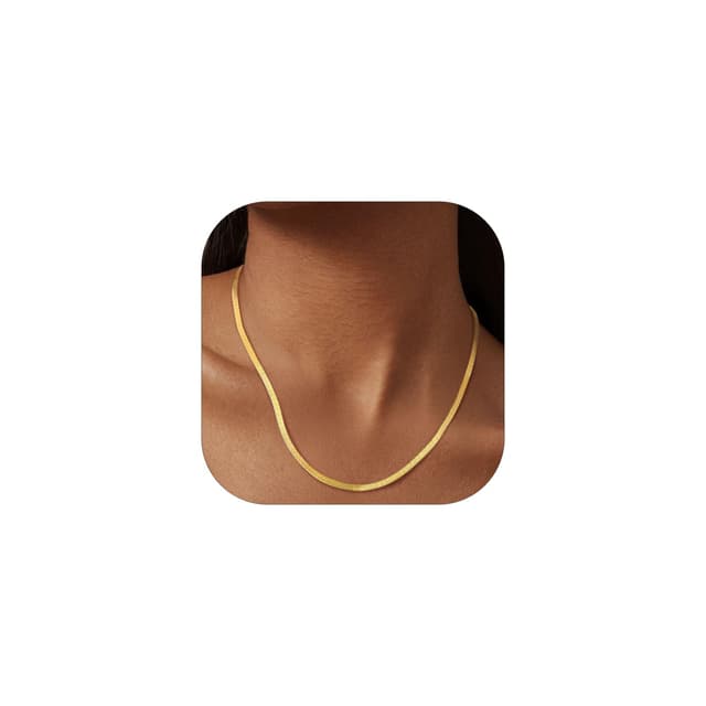 FindChic Damen Choker Halskette 32cm 38cm 46cm Silber Rosegold Schwarz Vergoldet Schmuckbox