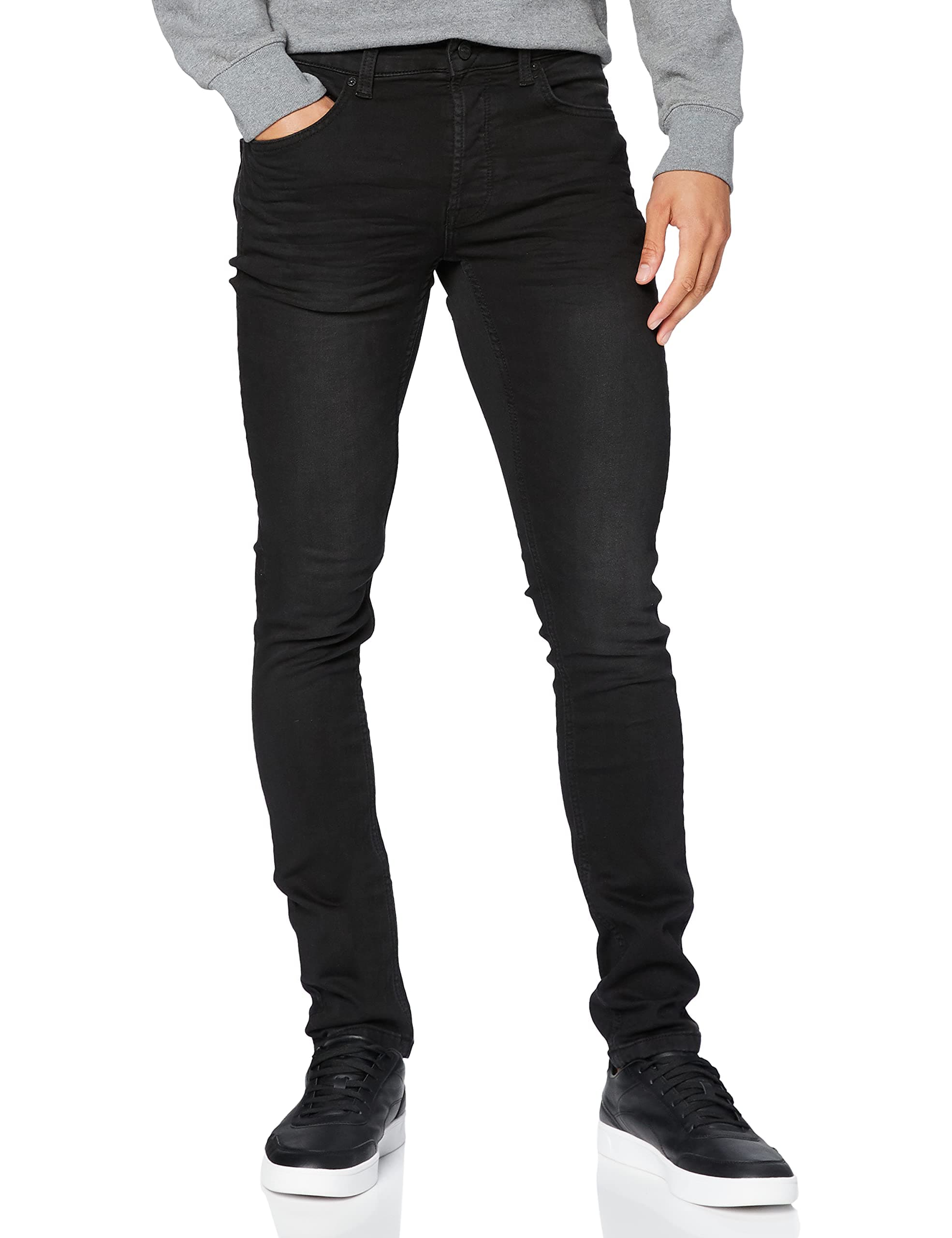 👖 Nur & Söhne Herren Slim Fit Jeans ONSLOOM Mid Rise Slim Fit Jeans 32W / 32L Schwarz