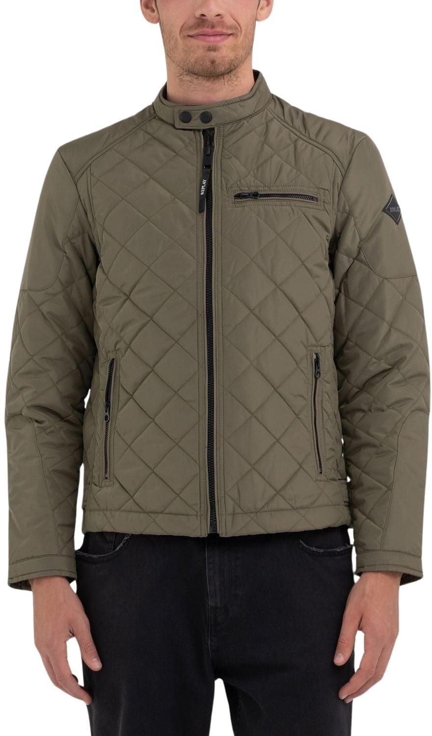 Angebot: Replay Herren Steppjacke Übergangsjacke S Light Military 408 🧥