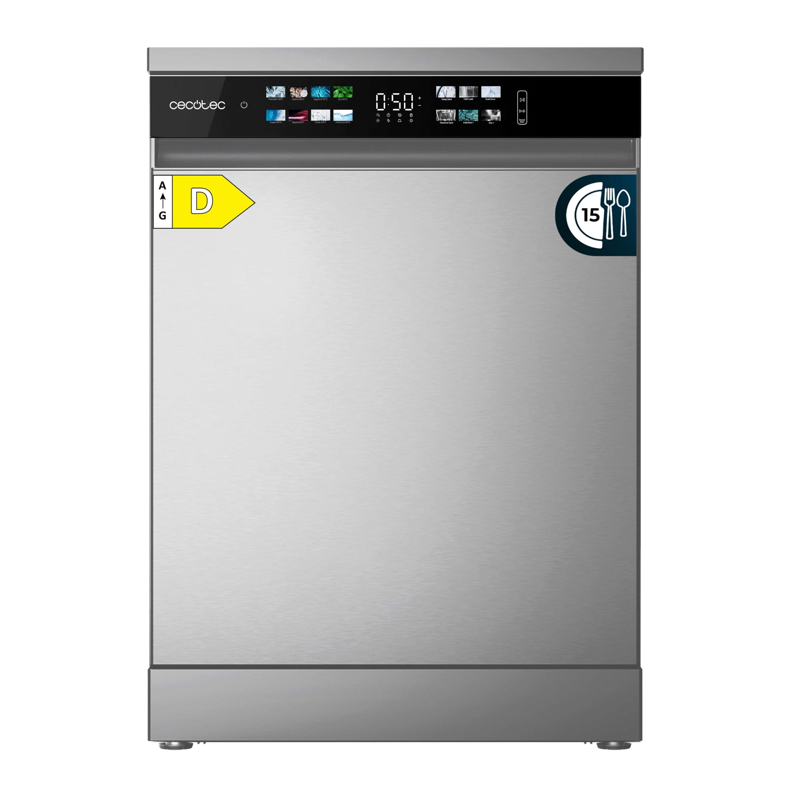 Cecotec Geschirrspüler 60 cm - Freistehend Bolero Aguazero 6210 Inox D. 15 Bestecke 🍽️🌊