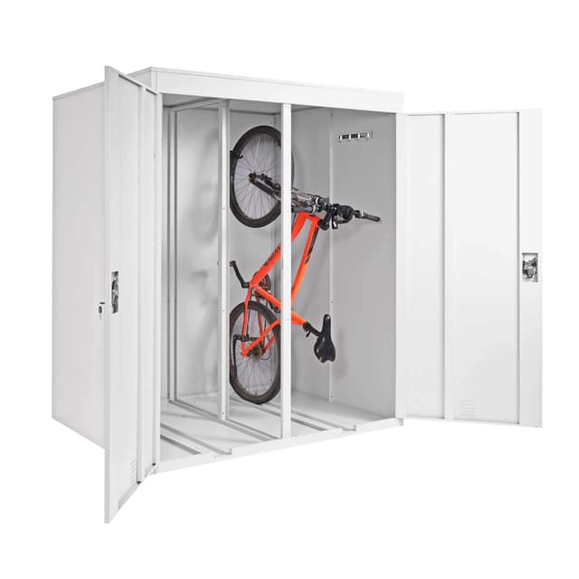 🚲 2er-Fahrradgarage HWC-H66: Fahrradbox Gerätehaus Fahrradunterstand