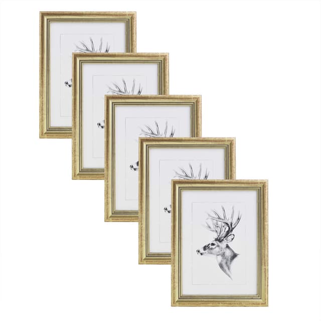 WOLTU Bilderrahmen 13x18cm 5er Set Fotorahmen Holzrahmen 🖼️
