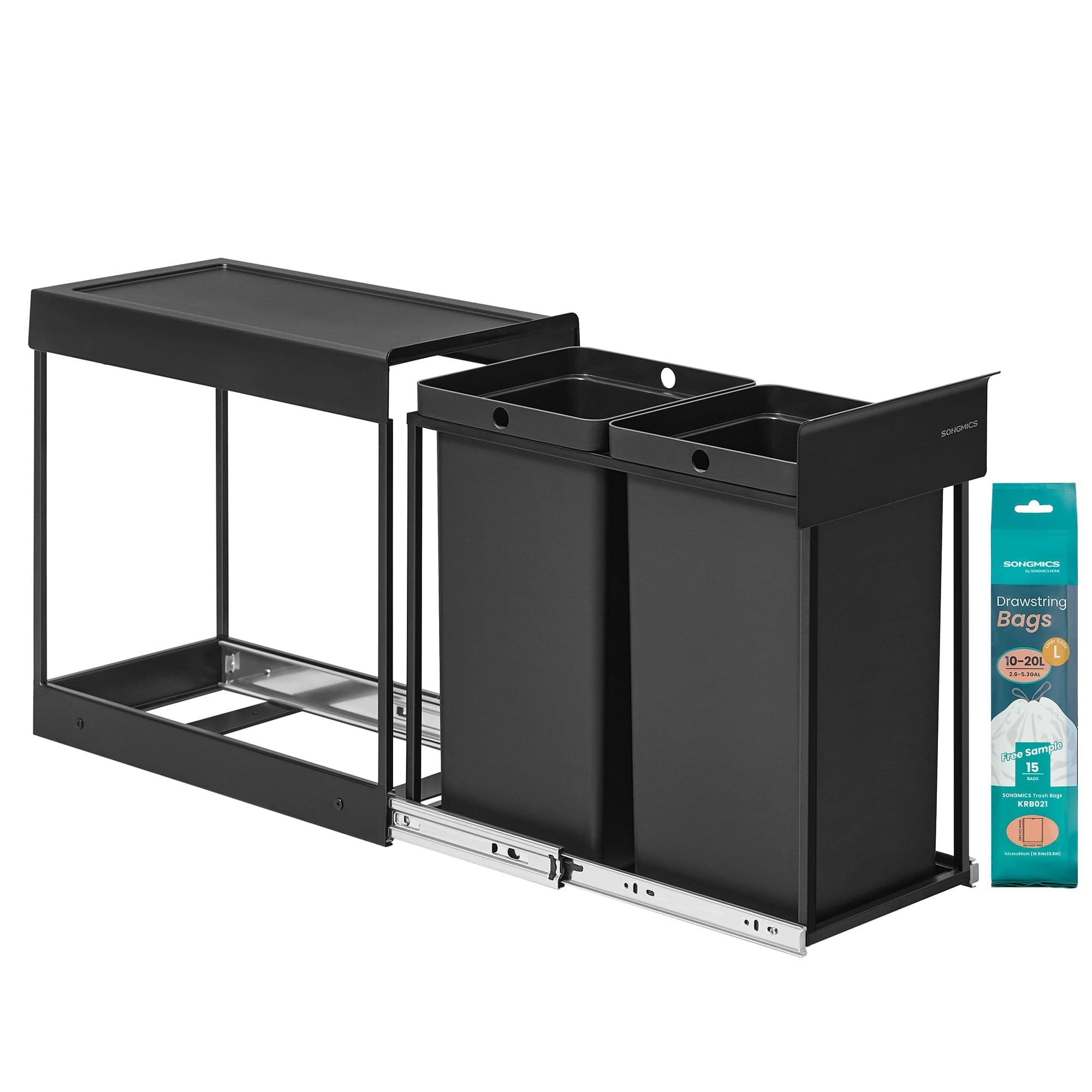 🌟 SONGMICS Mülleimer Küche: Mülltrennsystem für Unterschrank 🗑️