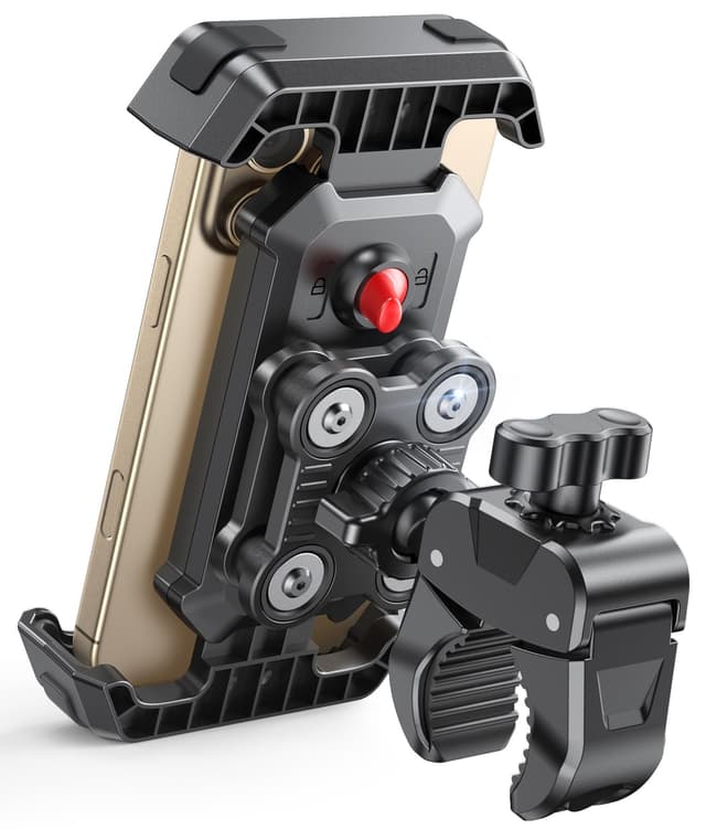 CIRYCASE Handyhalterung Motorrad [Upgrade Vibrationsgedämpft] 🏍️📱