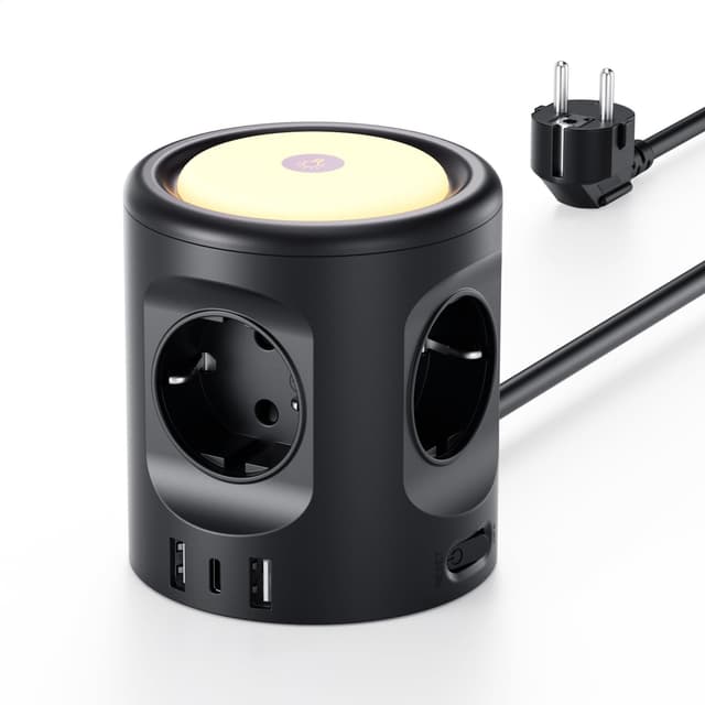 🔌🔆 Steckdosenleiste mit Licht und USB-Anschlüssen