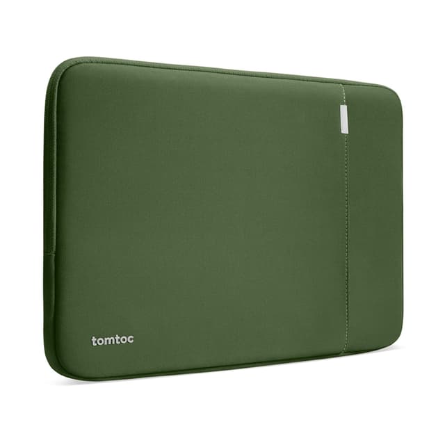 tomtoc 360° Tasche Hülle für Neu 13-Zoll MacBook Air/Pro Grün 🌟 Schutz nach Militärstandard & Nachhaltigkeit 🌿