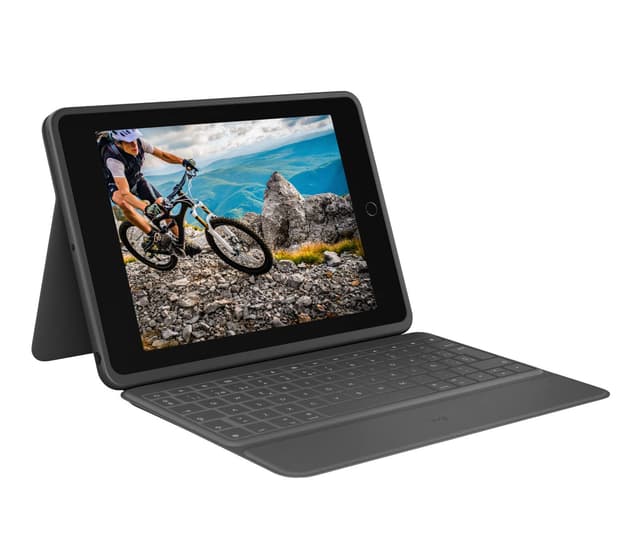 🌟 Mega Deal! Logitech Rugged Folio für iPad (7., 8. und 9. Generation) in Schwarz Grau 🌟