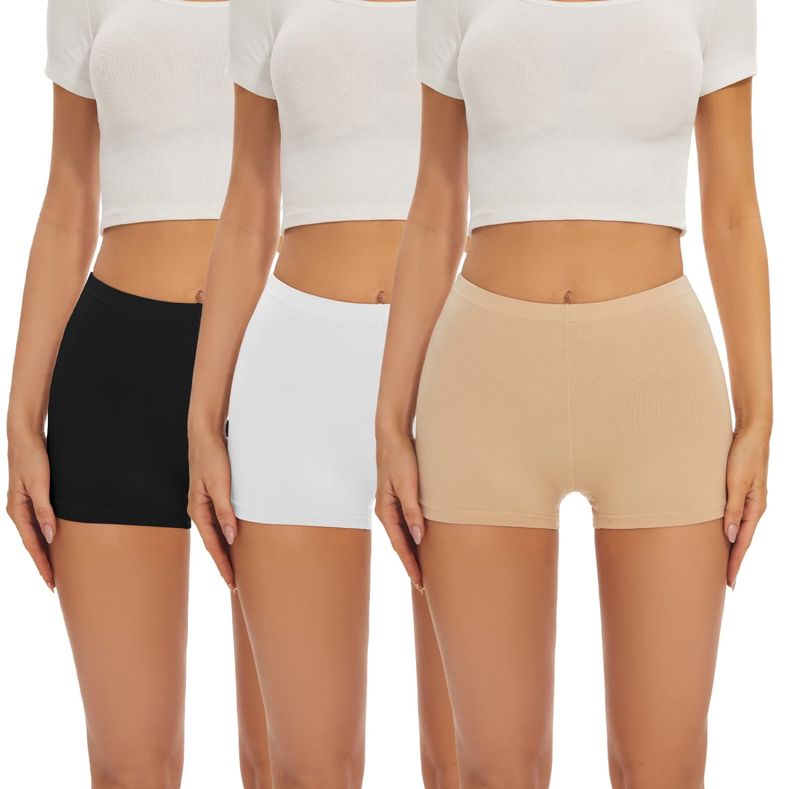 🌞 SIHOHAN Damen Baumwolle Boxershorts Radlerhose Damen kurz Panties Unterhosen 🌞