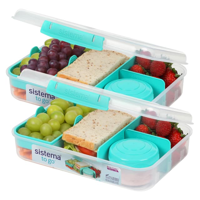 Sistema Bento Box Create Brotdose mit Fächern | Lunchbox Kinder & Erwachsene 🍱