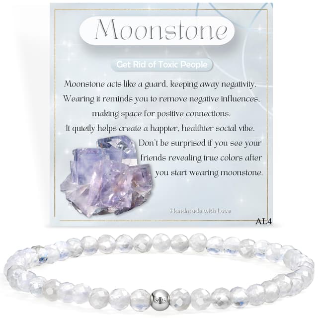 Mondstein Armband für Frauen 😍 Chakra Spirituelle Charms Armbänder