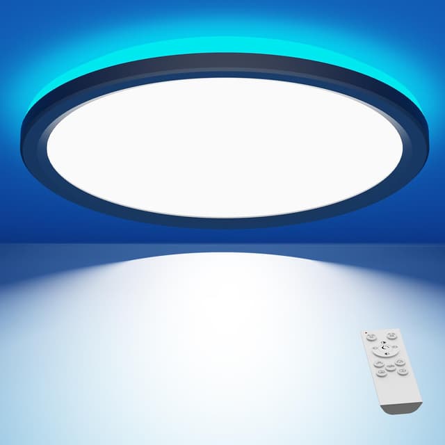 Slochi LED Deckenleuchte Dimmbar mit Fernbedienung 🌈