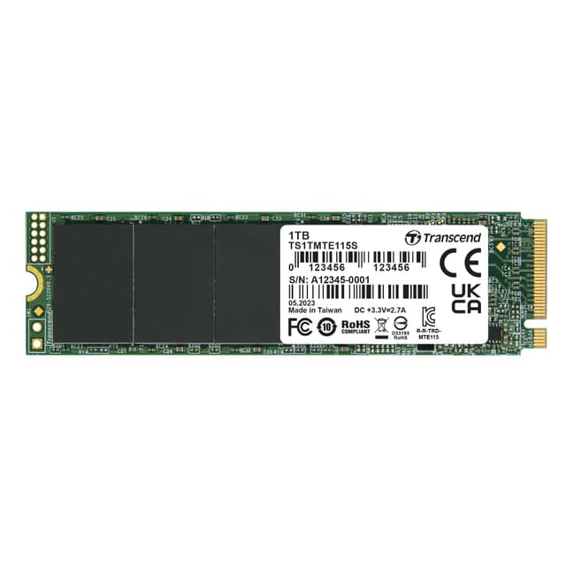Transcend 1TB MTE115S M.2 2280 PCIe Gen3 x4 NVMe SSD 🚀🎮💻