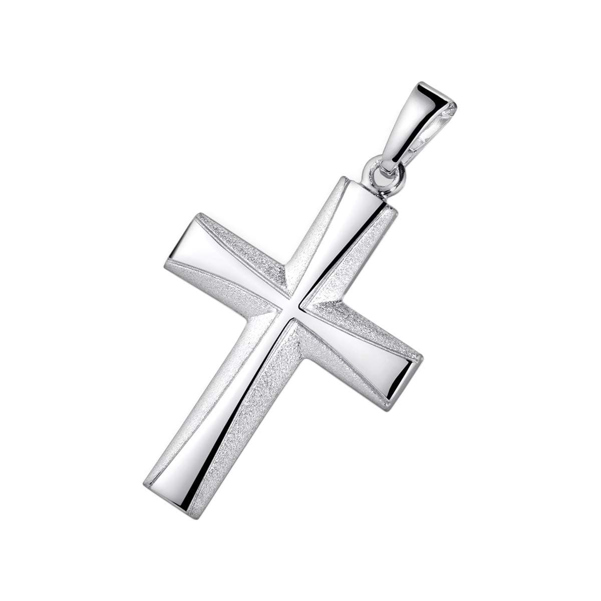 MATERIA Kreuz Anhänger Silber 925 Damen Herren 😍