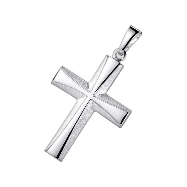 MATERIA Kreuz Anhänger Silber 925 Damen Herren 😍