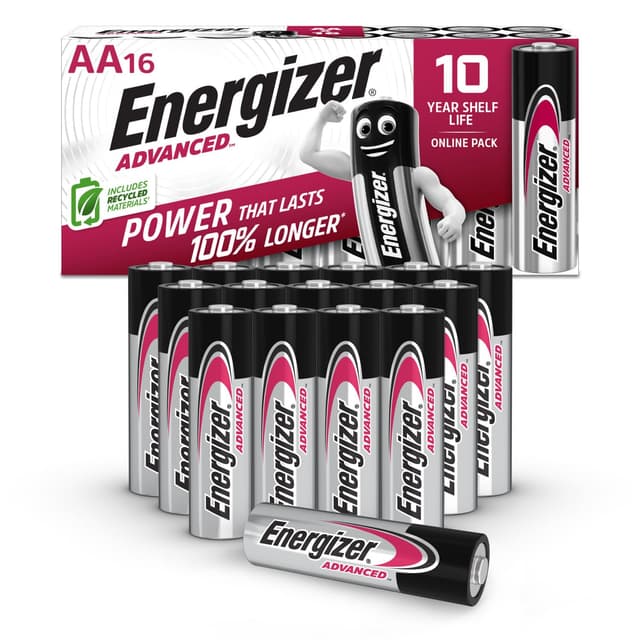 🔋 Energizer Advanced AA Batterien (16 Stück) - 1,5V Alkali-Batterien 🌟