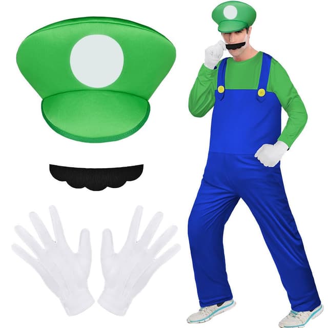 Aomig Mario Kostüm, Luigi Bros Cosplay 🎮👨‍🔧👩‍🔧