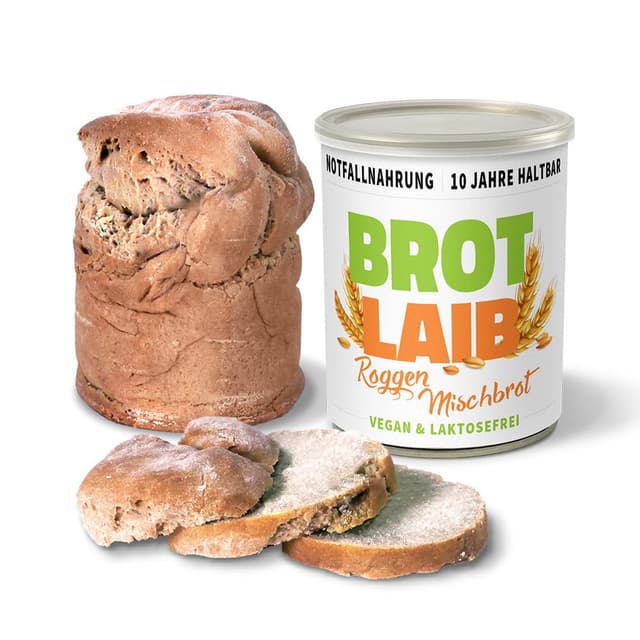 🍞 ration1 Abgepacktes Brot in der Dose - Roggen-Mischbrot 350g
